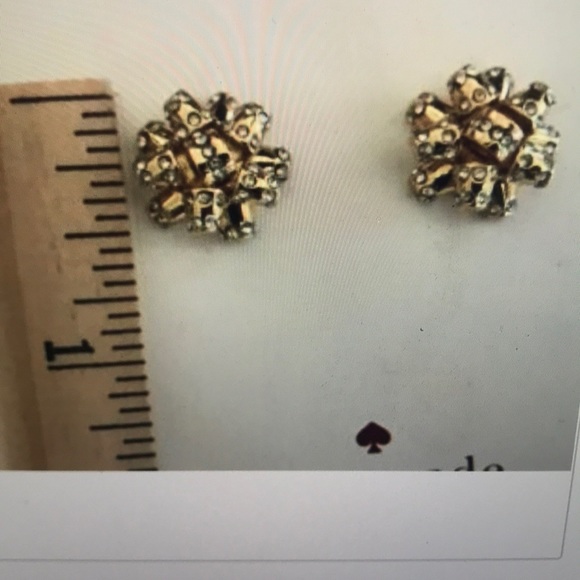 kate spade ♠️ Bourgeois Bow Pave Stud Earrings - Picture 6 of 6